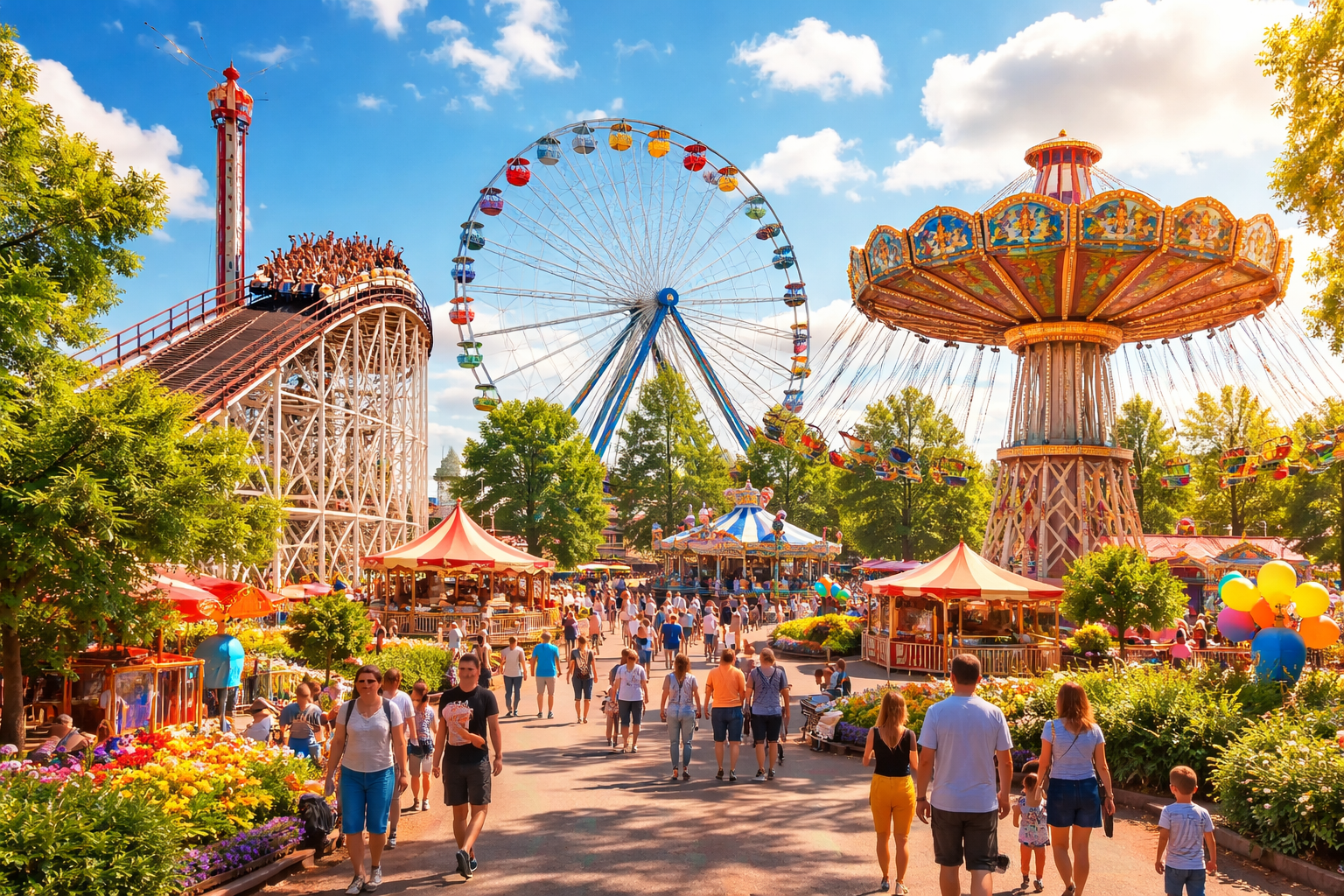 Huvipuistojen hinnat 2026